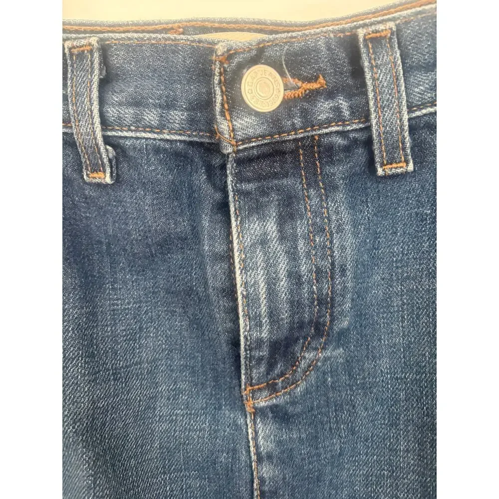 Vintage Gap Jeans Pintuck Denim Pencil Skirt - Size 2 Regular - Dark Wash